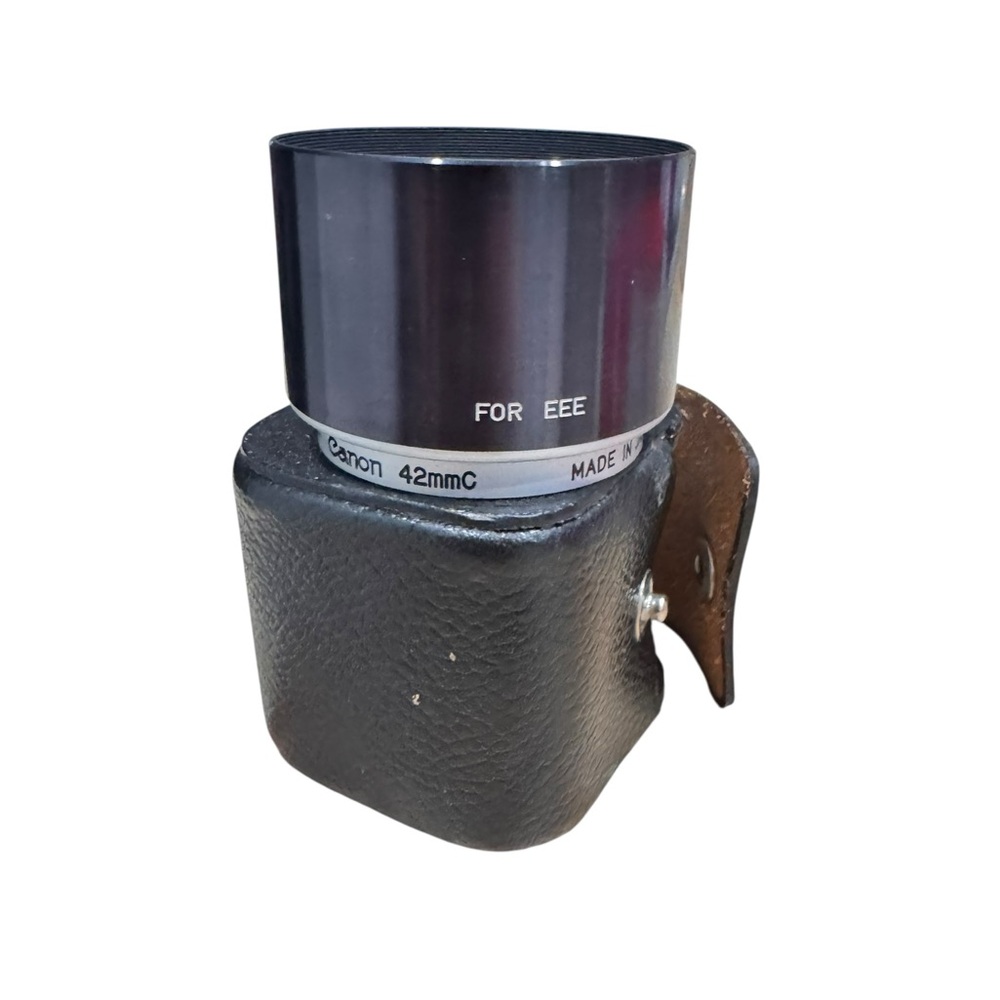 Vintage Canon 42mm C Extension Tube For CanonFlex EE Camera & Leather Case